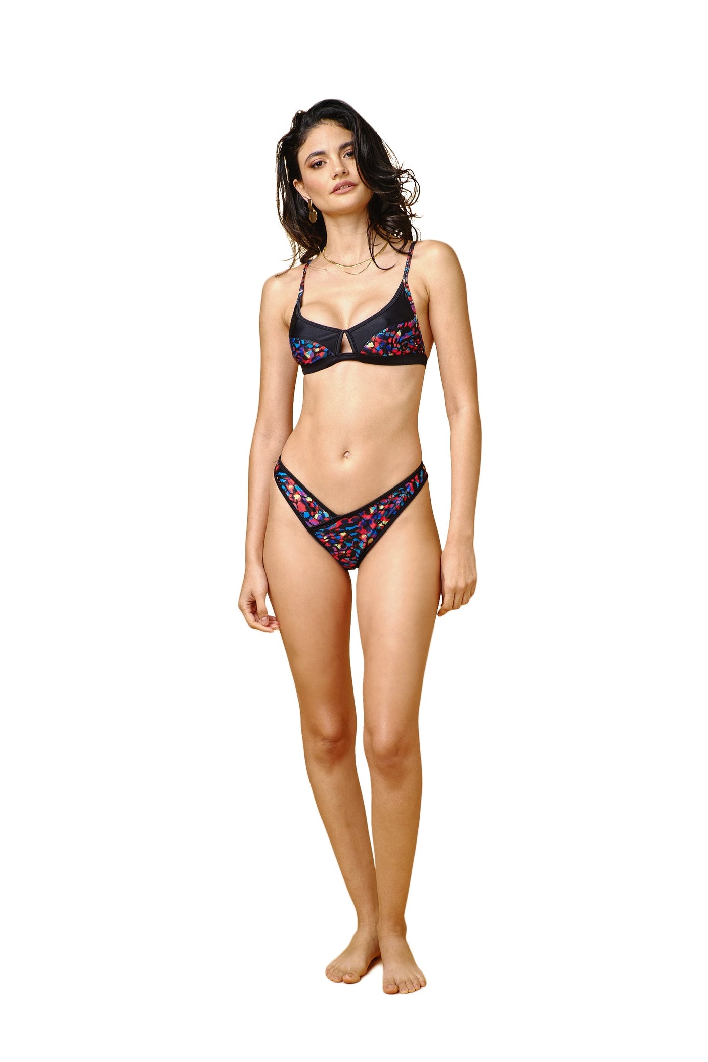 High tide Bralette Bikini Top | Printed Bikini Top | Oriah